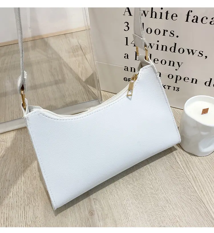 Elegant Embroidered Women's Underarm Bag Beige — feature 23