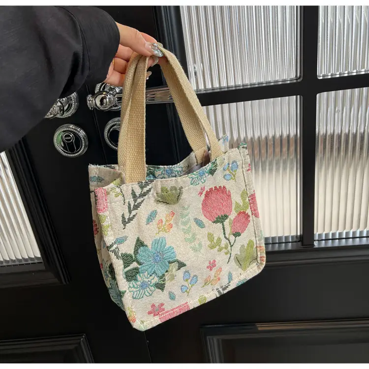 Large Floral Print Commuter Tote Bag for Women — feature 33