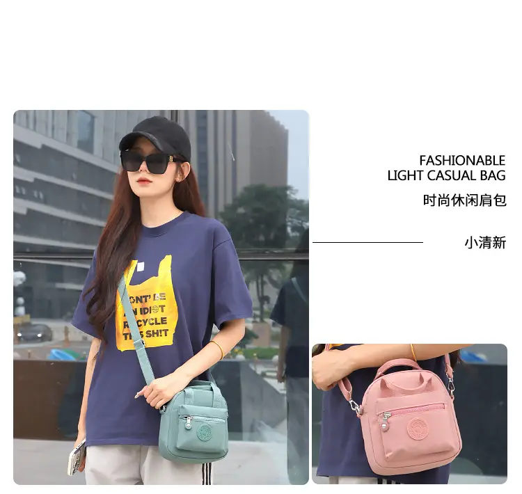 Light Blue Korean Style Women's Shoulder Bag — feature 14