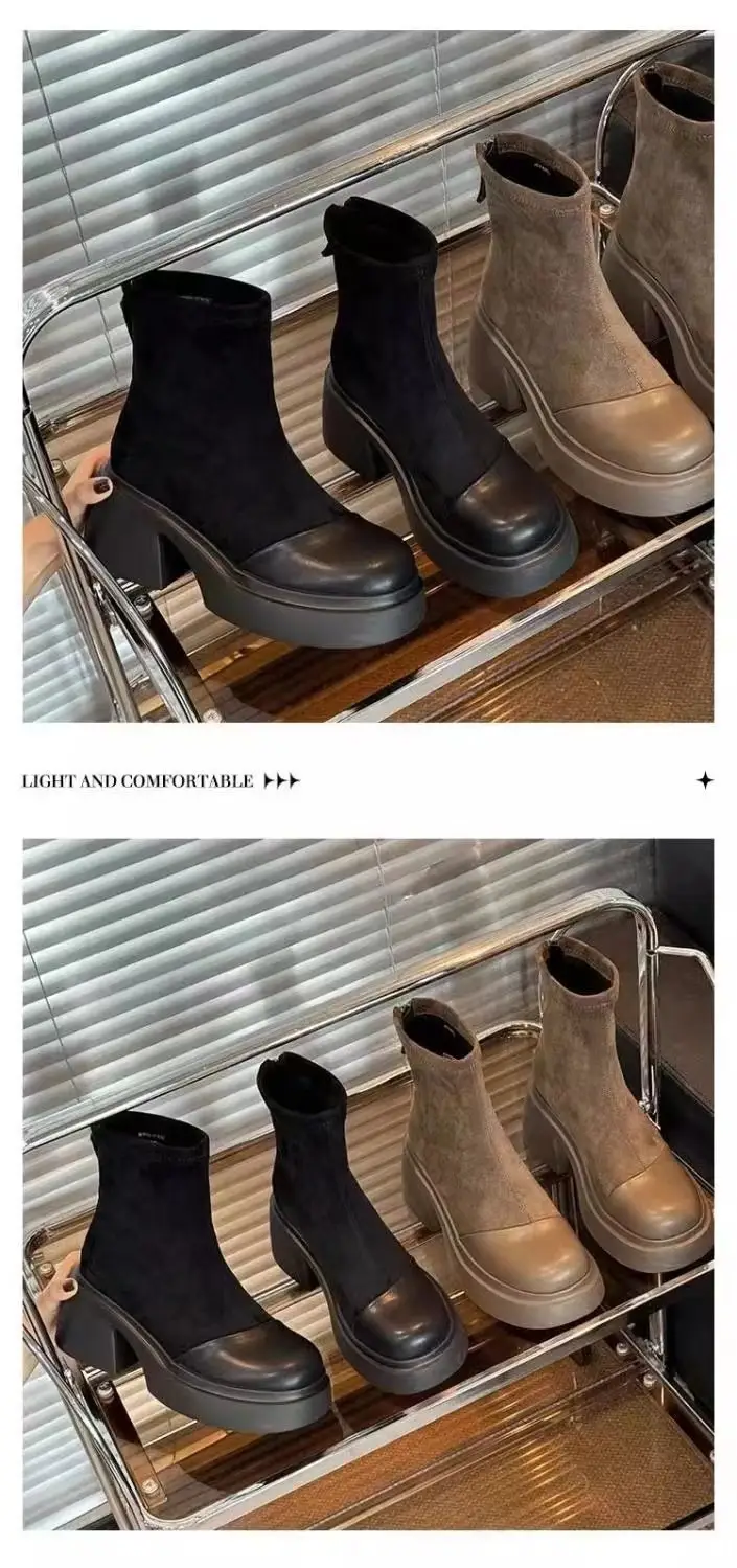 Women French High Heel Ankle Boots Autumn 2024 — feature 3