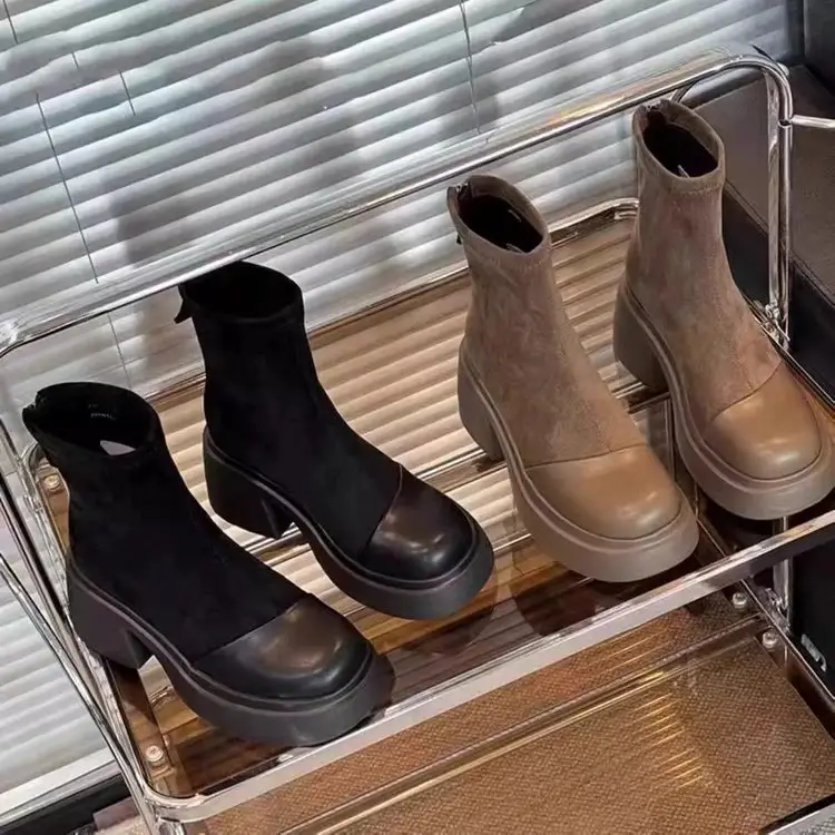 Women French High Heel Ankle Boots Autumn 2024 — feature 5