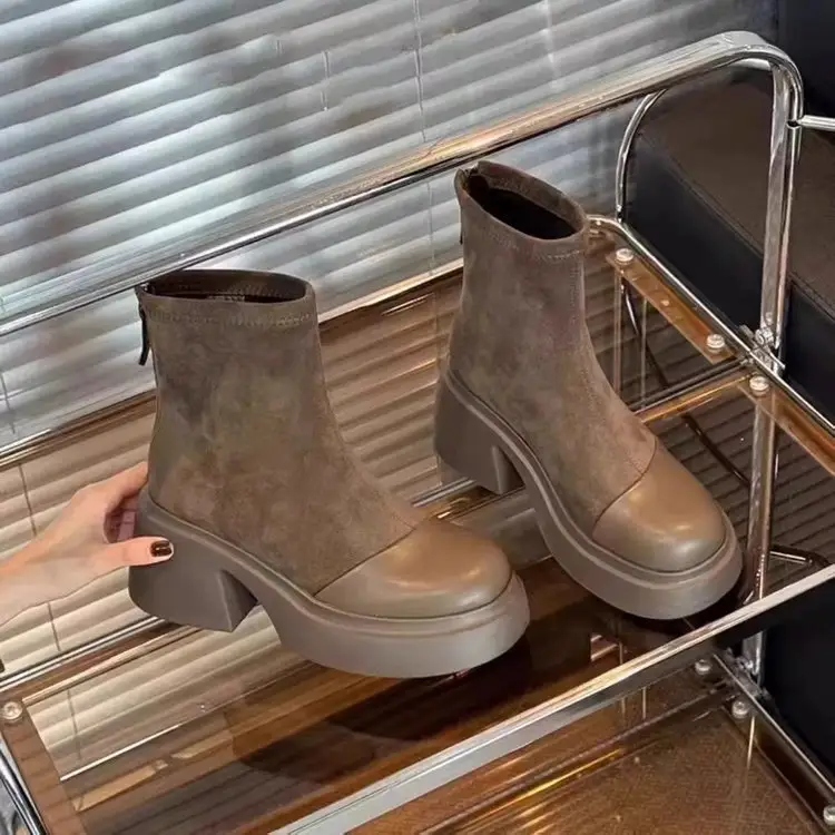 Women French High Heel Ankle Boots Autumn 2024 — feature 6