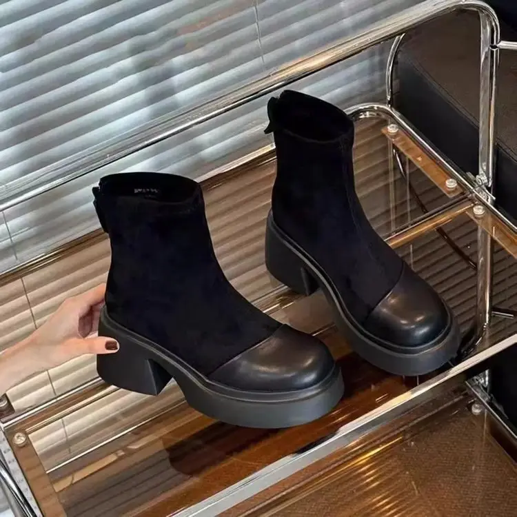Women French High Heel Ankle Boots Autumn 2024 — feature 7