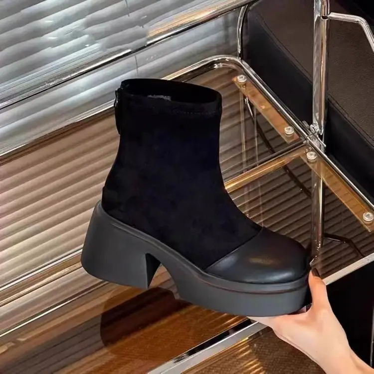 Women French High Heel Ankle Boots Autumn 2024 — feature 8