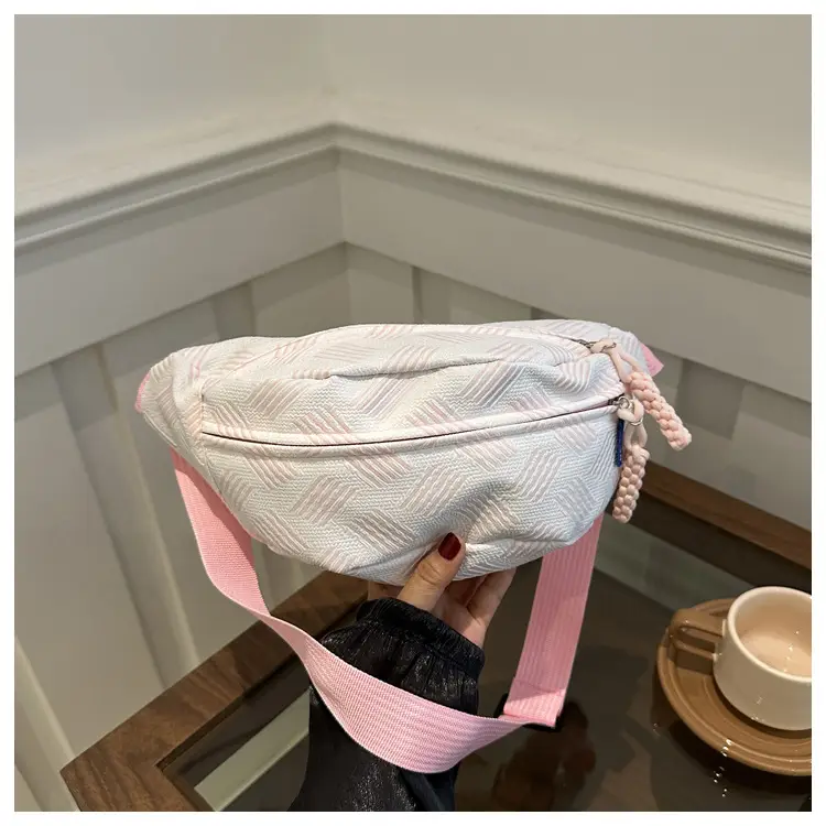 Women's Light Green Waist Bag for Commute - Image 2