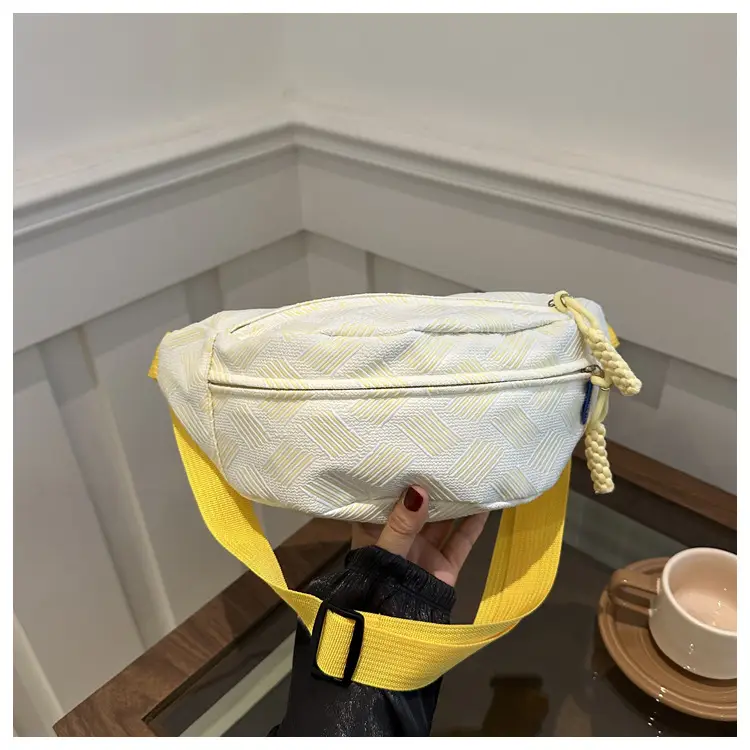 Women's Light Green Waist Bag for Commute - Image 4