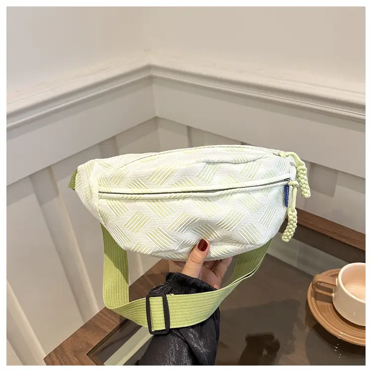 Women's Light Green Waist Bag for Commute - Image 5