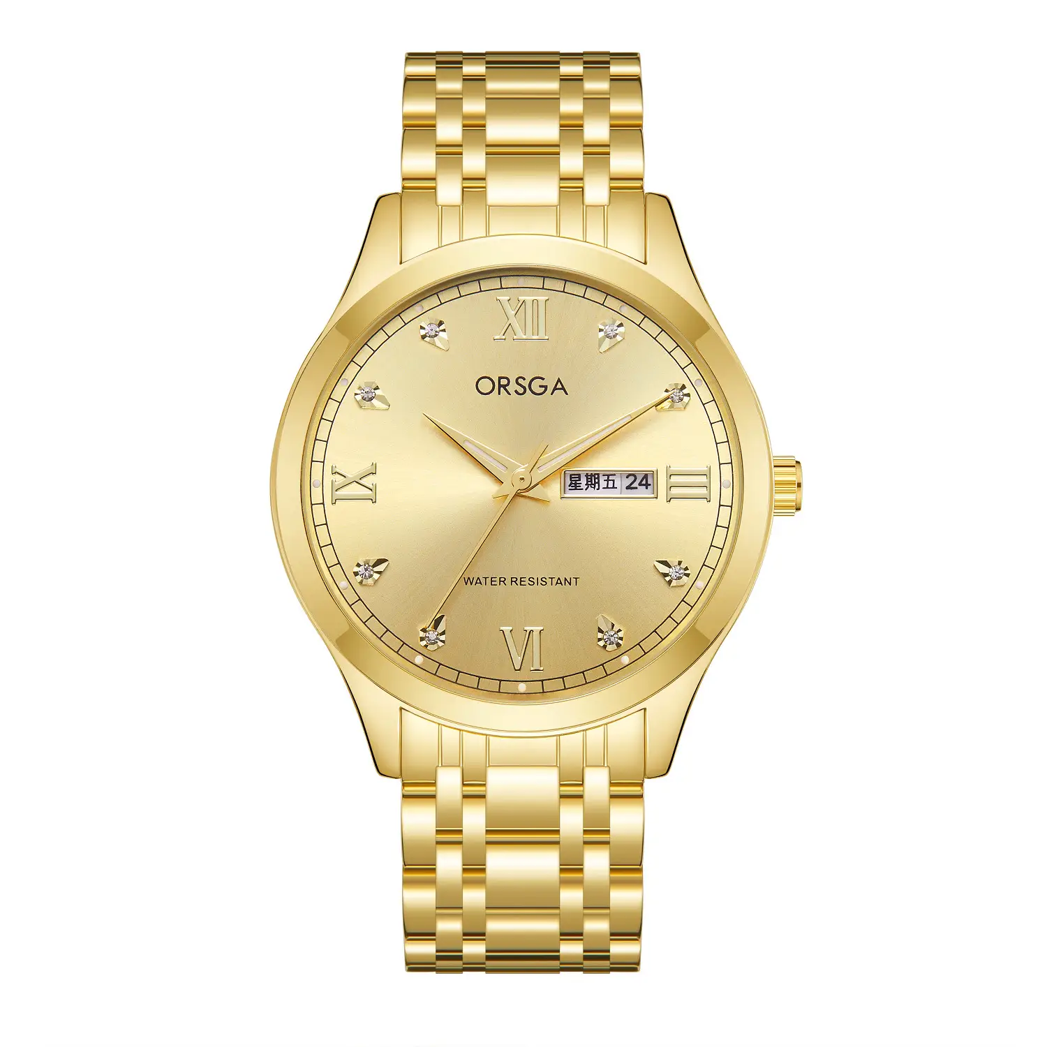 Golden steel with gold face