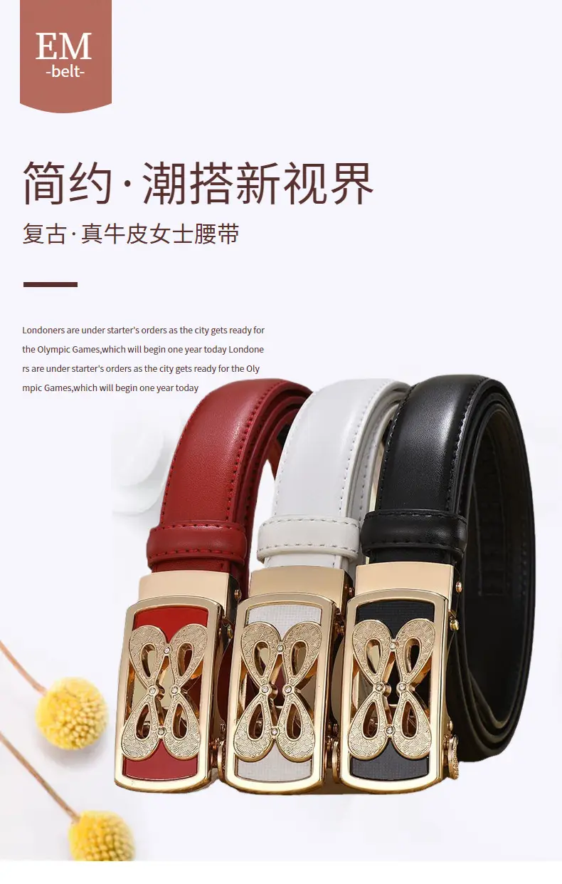 Classic Joker Automatic Buckle Belt for Women — feature 1