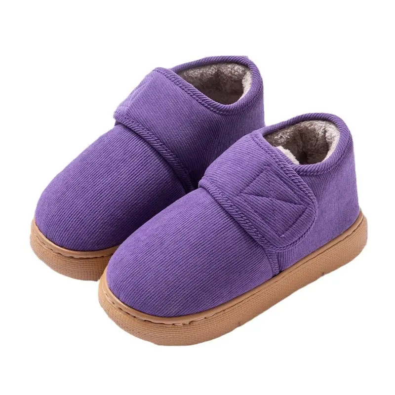 Elderly Women's Cotton Slippers with Heel Cover, Autumn and Winter 2026 New Model, Indoor Home Use, Fleece-Lined, Warm, Non-Slip, Thick-Soled Cotton Shoes - Image 11