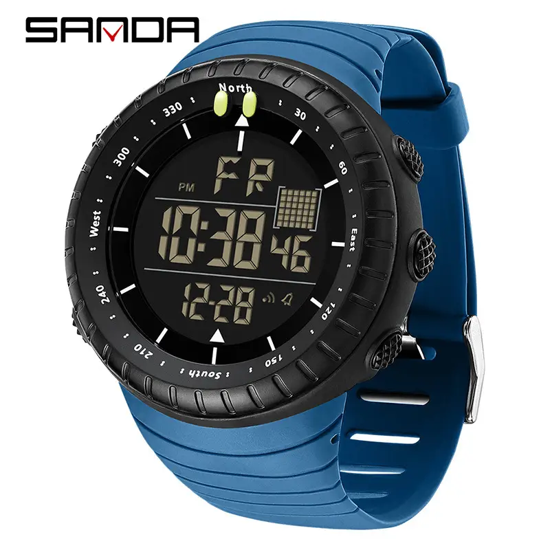 Sanda 3D Digital Watch Orange Sportable - Image 11