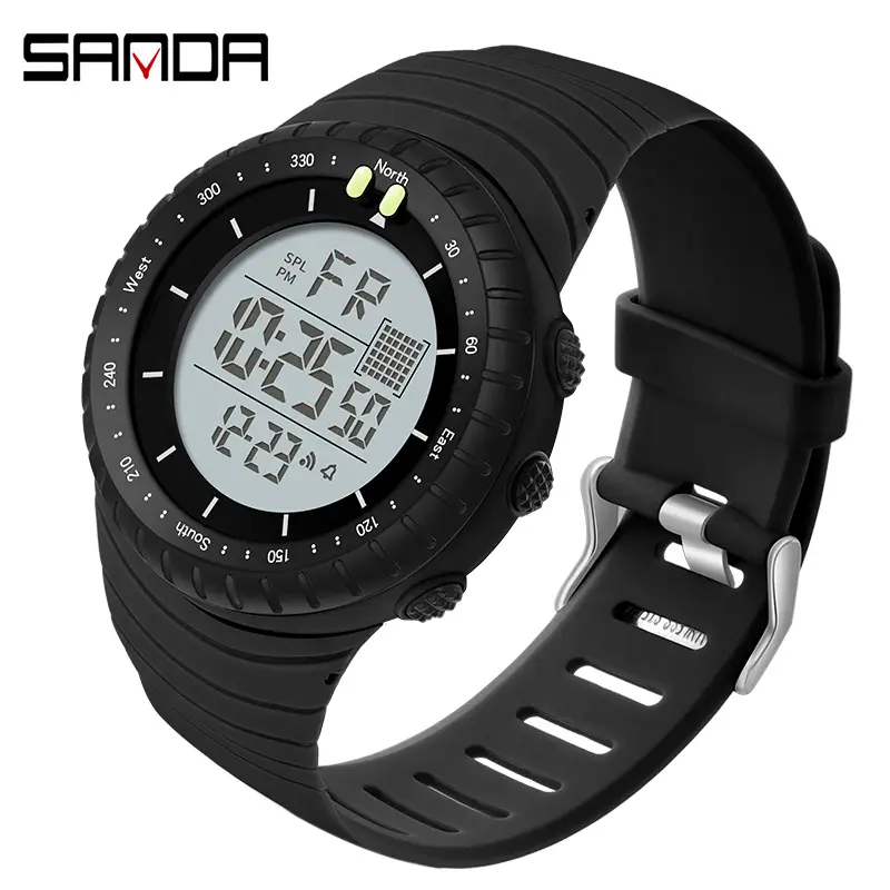 Sanda 3D Digital Watch Orange Sportable - Image 17
