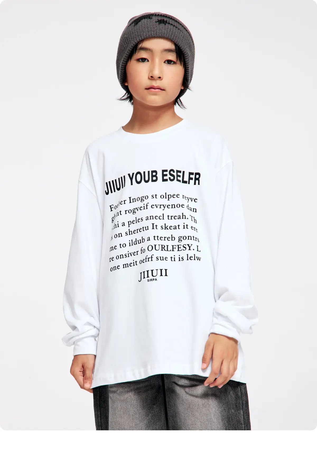 Kids Cotton Long Sleeve T-Shirt with Plaid Pants Set — feature 22