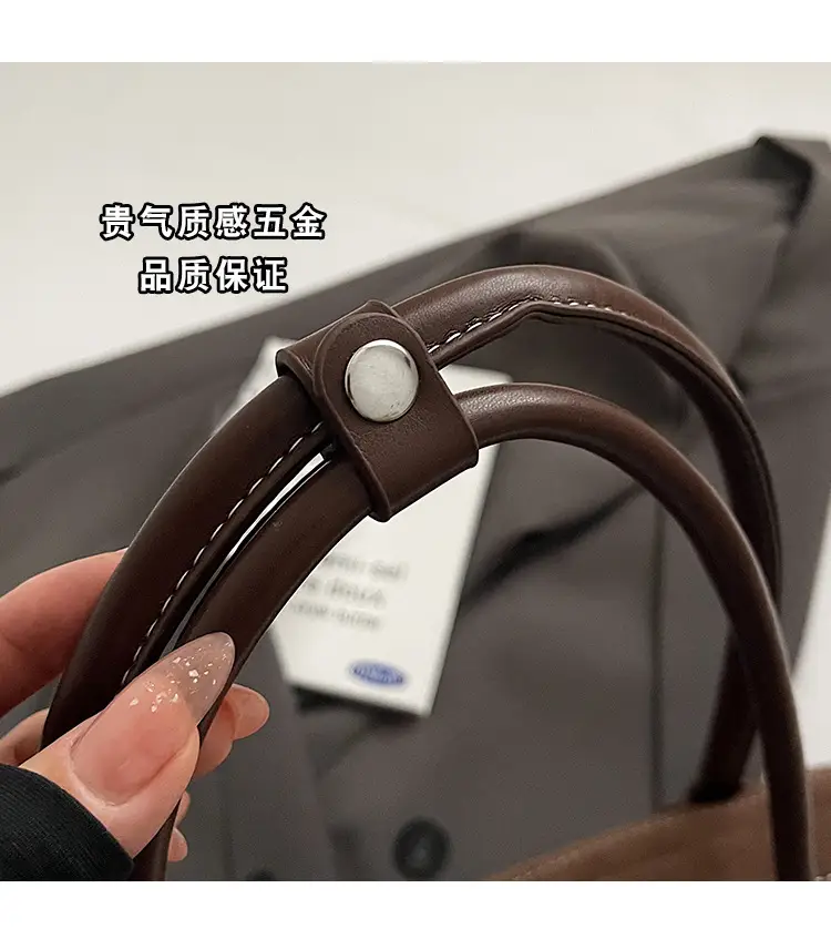 Retro Maroon Shoulder Bag Women 2024 New Autumn — feature 8