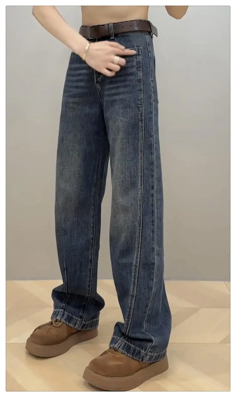 Dark Blue Wide Leg Jeans Women 2024 — feature 11