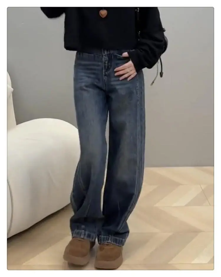 Dark Blue Wide Leg Jeans Women 2024 — feature 15