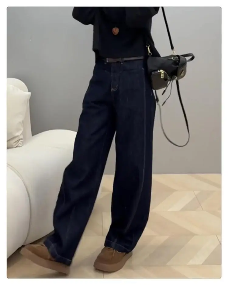 Dark Blue Wide Leg Jeans Women 2024 — feature 4