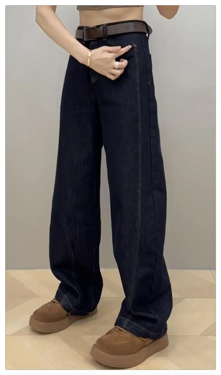 Dark Blue Wide Leg Jeans Women 2024 — feature 6