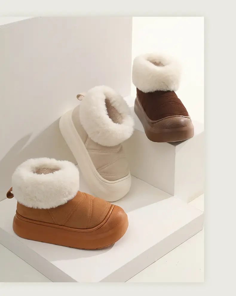 Nanbo Wan Super Warm Thick New Style Winter Internet Celebrous Women's Thickened Warm Non-slip Cotton Shoes All-match Fashionable Snow Outer Wear — feature 11