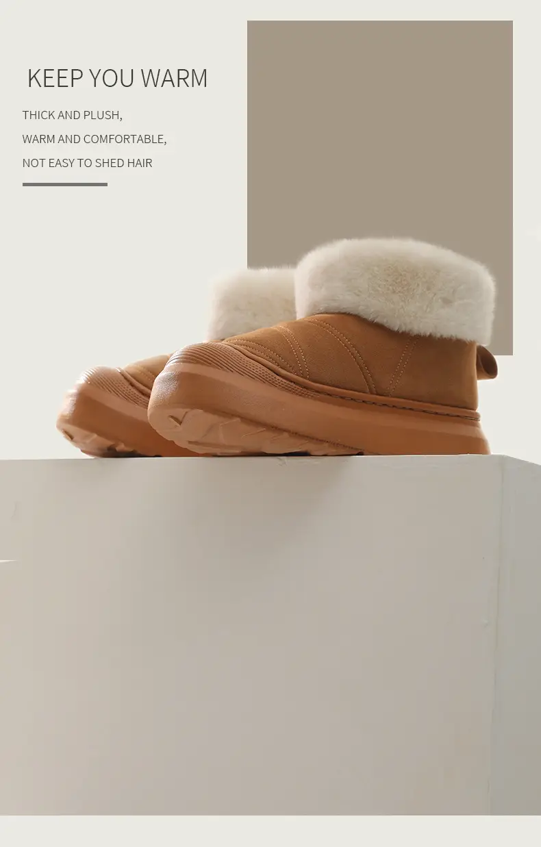 Nanbo Wan Super Warm Thick New Style Winter Internet Celebrous Women's Thickened Warm Non-slip Cotton Shoes All-match Fashionable Snow Outer Wear — feature 12