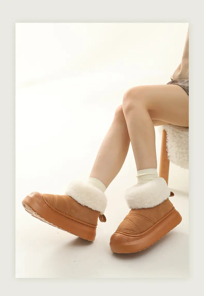 Nanbo Wan Super Warm Thick New Style Winter Internet Celebrous Women's Thickened Warm Non-slip Cotton Shoes All-match Fashionable Snow Outer Wear — feature 13