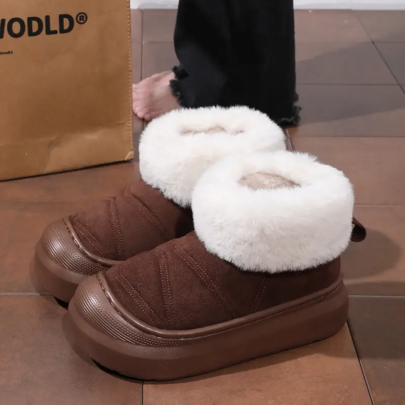 Nanbo Wan Super Warm Thick New Style Winter Internet Celebrous Women's Thickened Warm Non-slip Cotton Shoes All-match Fashionable Snow Outer Wear - Image 3