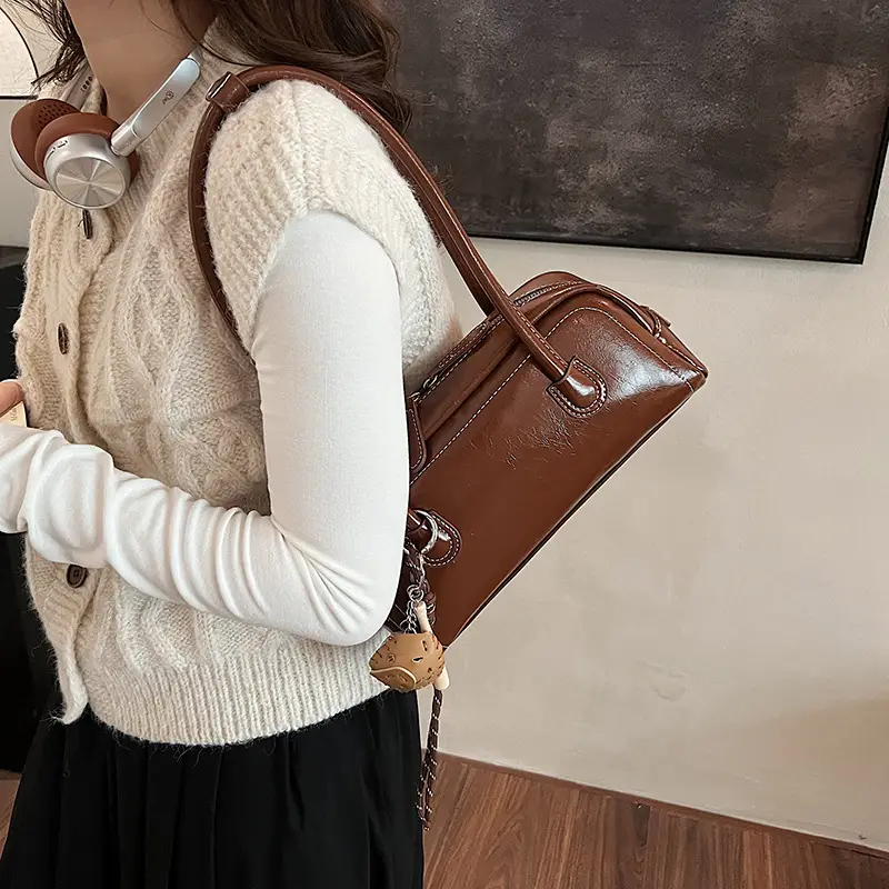 Women's Vintage Fashion Bowling Bag Shoulder Bag 2024 - Image 12