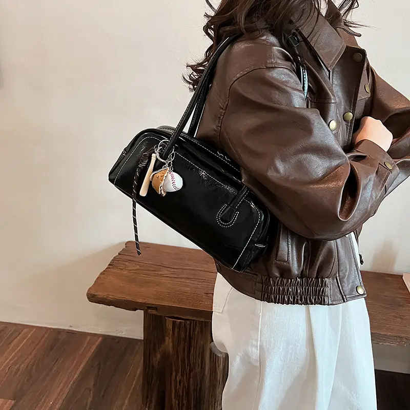 Women's Vintage Fashion Bowling Bag Shoulder Bag 2024 - Image 13