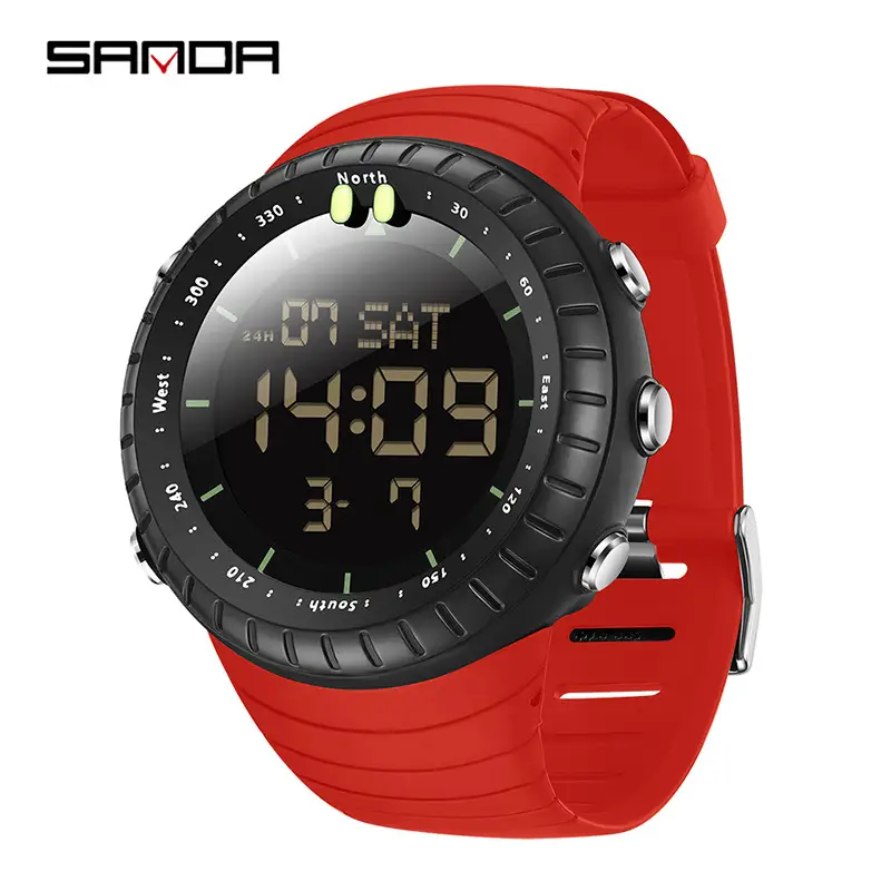 SANDA Digital Electronic Watch Waterproof Luminous Sports Alarm Clock - Image 21