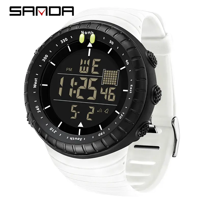 SANDA Digital Electronic Watch Waterproof Luminous Sports Alarm Clock - Image 3