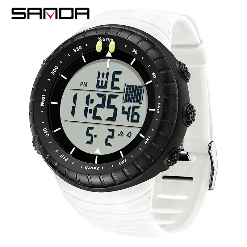 SANDA Digital Electronic Watch Waterproof Luminous Sports Alarm Clock - Image 4