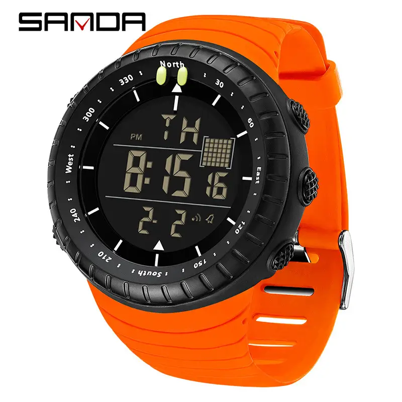 SANDA Digital Electronic Watch Waterproof Luminous Sports Alarm Clock - Image 5