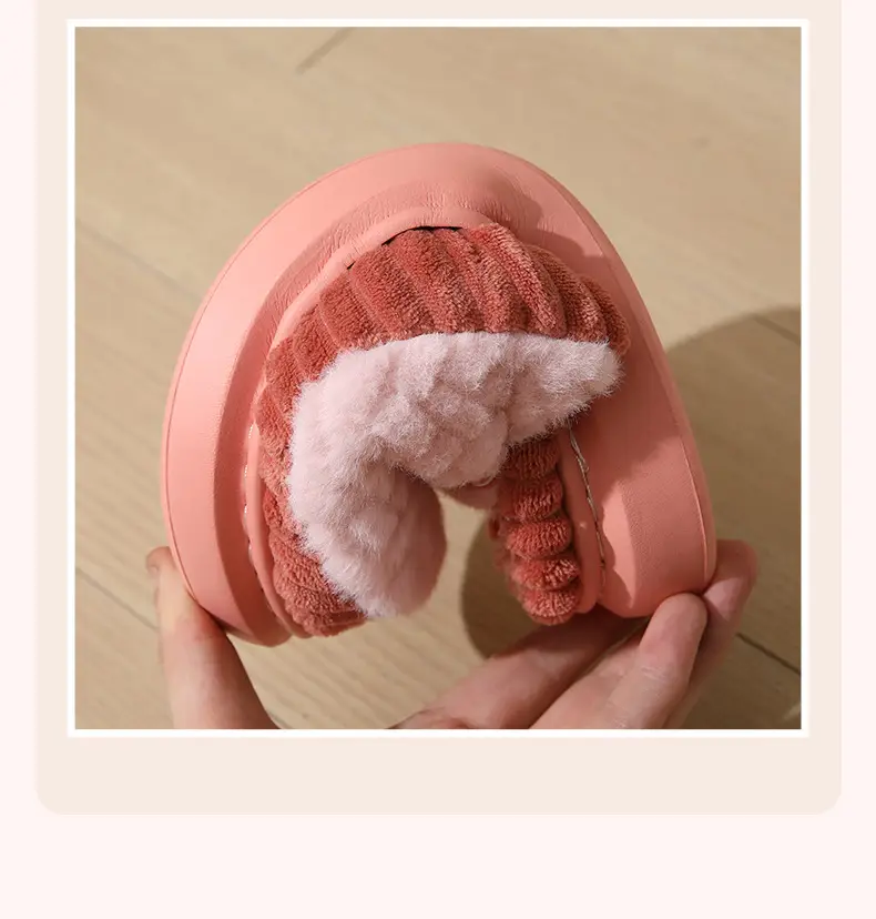 Cotton Slippers for Women 2026 New Autumn and Winter Indoor Home Warm Thick-Soled Couple's Winter Slippers with Fleece for Men — feature 6