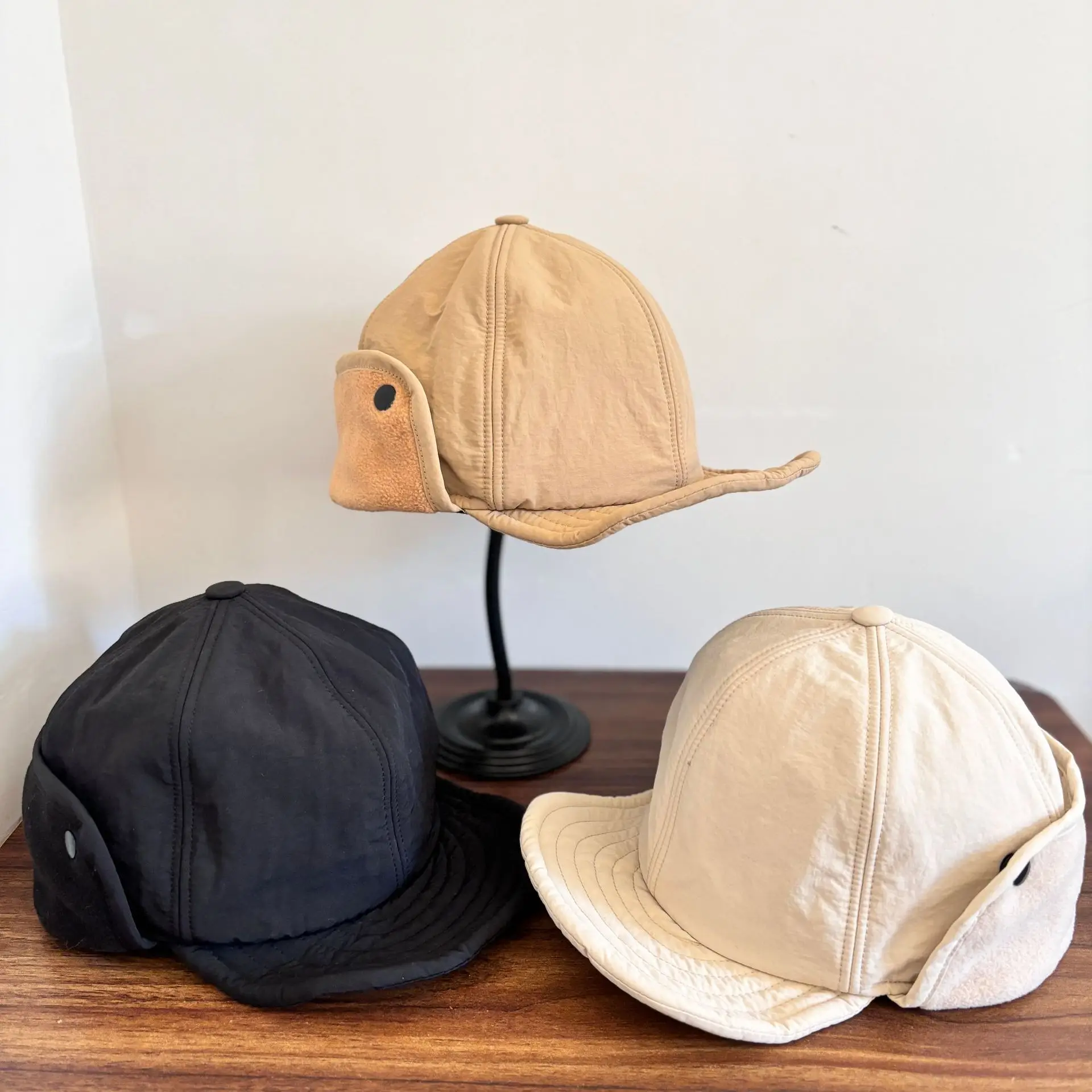 Japanese Style Thickened Ear Protection Cap for Men Women Autumn Winter Warm - Image 4