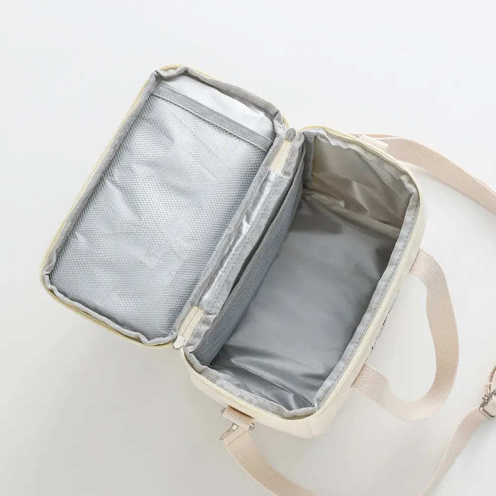 White Canvas Shoulder Bag for Office Workers Large Capacity - Image 6
