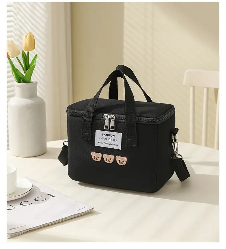 White Canvas Shoulder Bag for Office Workers Large Capacity — feature 10