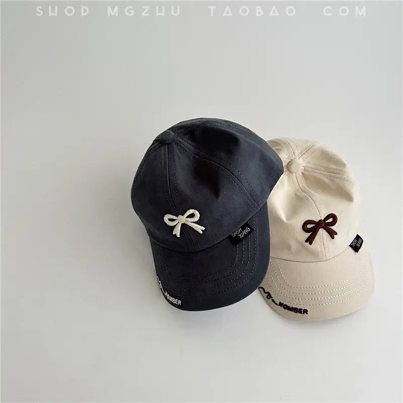 Girls Bow Cap Spring Autumn Thin Korean Style — feature 3
