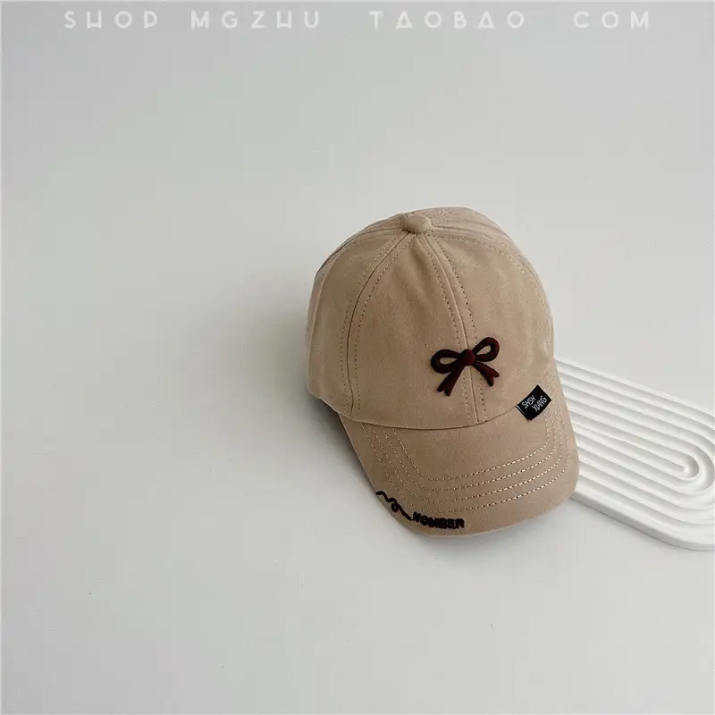Girls Bow Cap Spring Autumn Thin Korean Style - Image 2