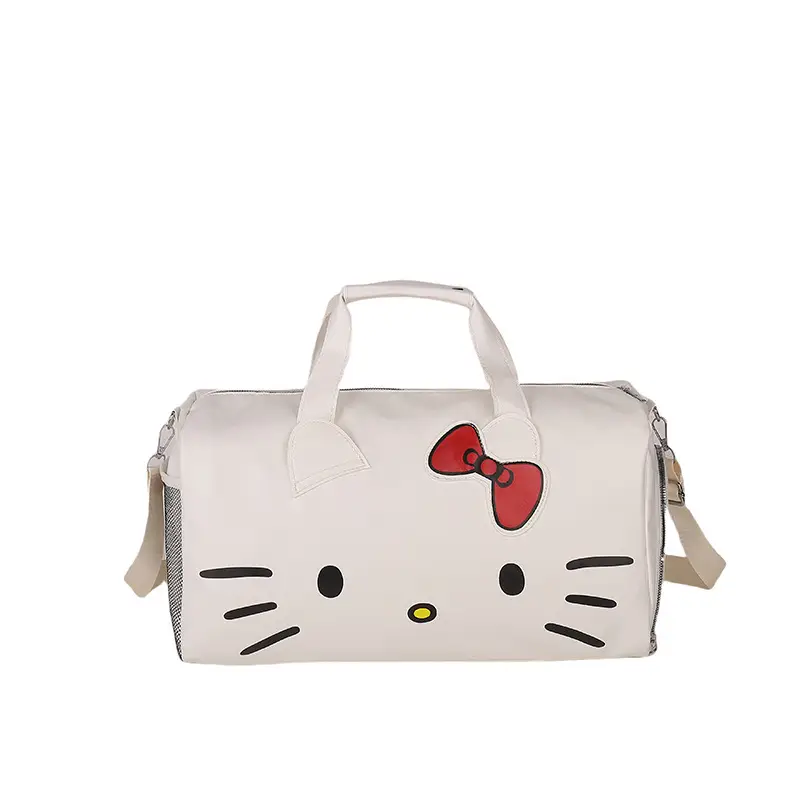 Hello Kitty Travel Bag White Large Capacity Crossbody - Image 5