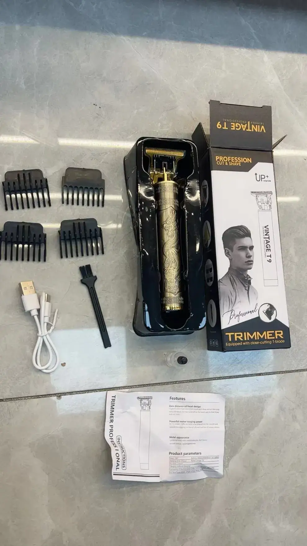 Gold Dragon Hair Clipper with Oil Head & Multi-Function — feature 3