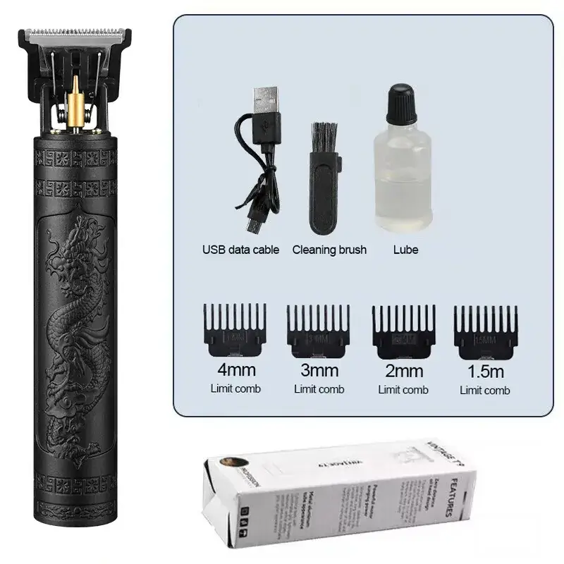 Gold Dragon Hair Clipper with Oil Head & Multi-Function - Image 2