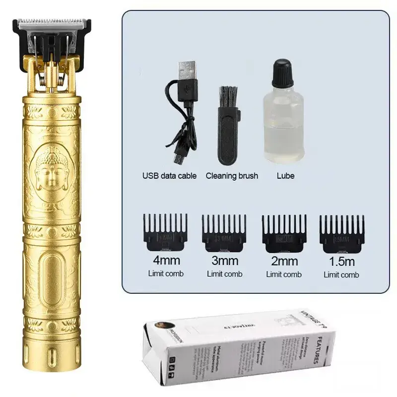 Gold Dragon Hair Clipper with Oil Head & Multi-Function - Image 3