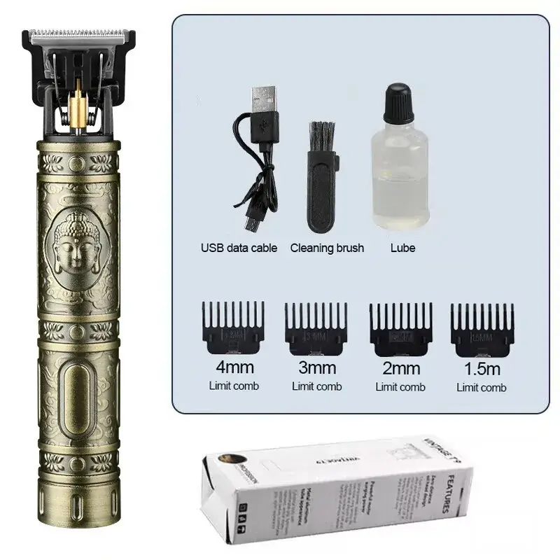Gold Dragon Hair Clipper with Oil Head & Multi-Function - Image 6