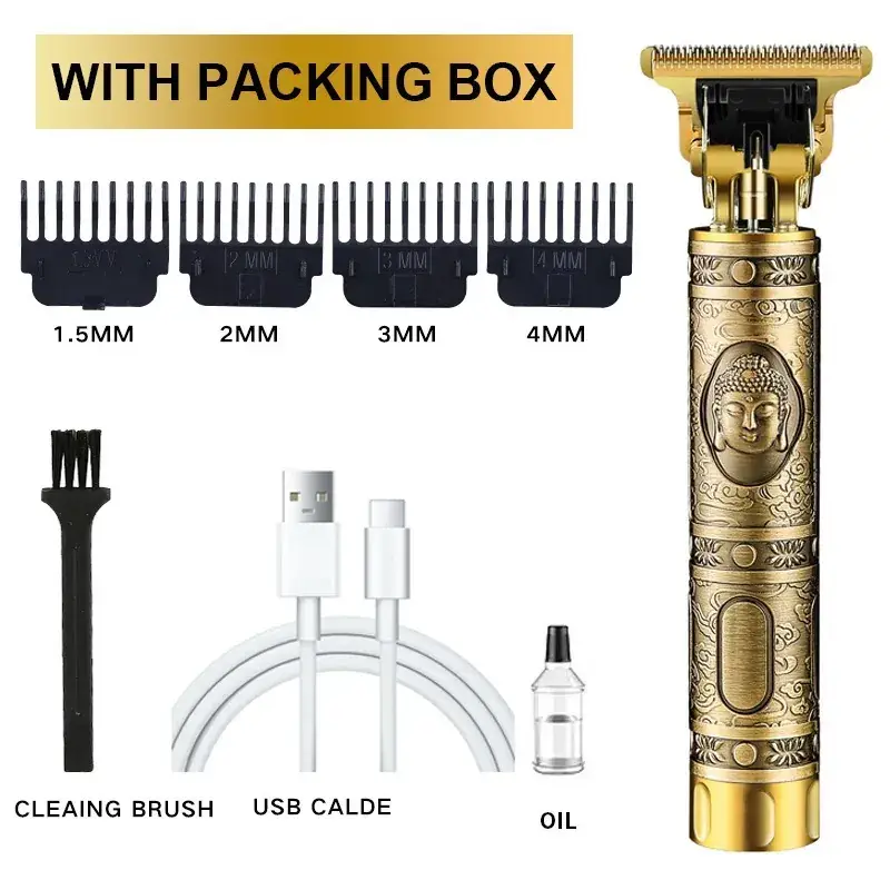 Gold Dragon Hair Clipper with Oil Head & Multi-Function - Image 8