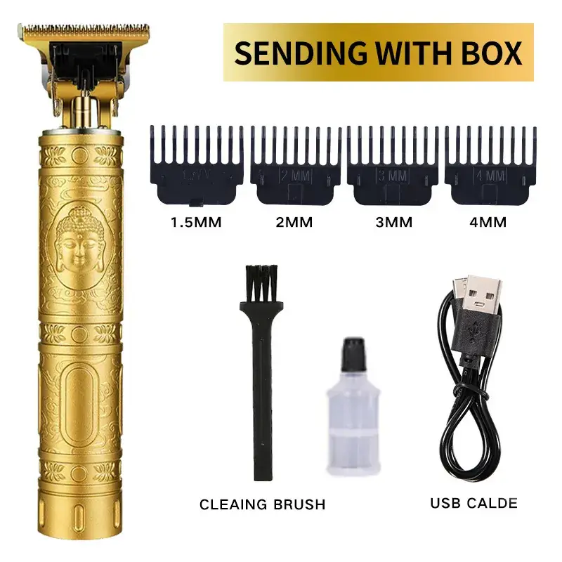 Cross-Border Hair Clipper with 1MM-3MM Blades & USB Cable - Image 10