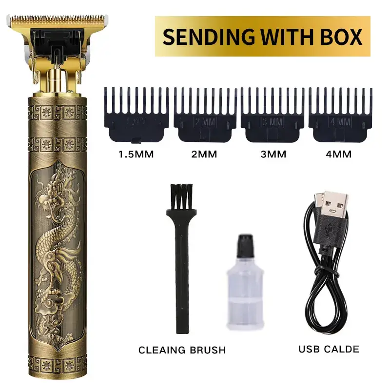 Cross-Border Hair Clipper with 1MM-3MM Blades & USB Cable - Image 11