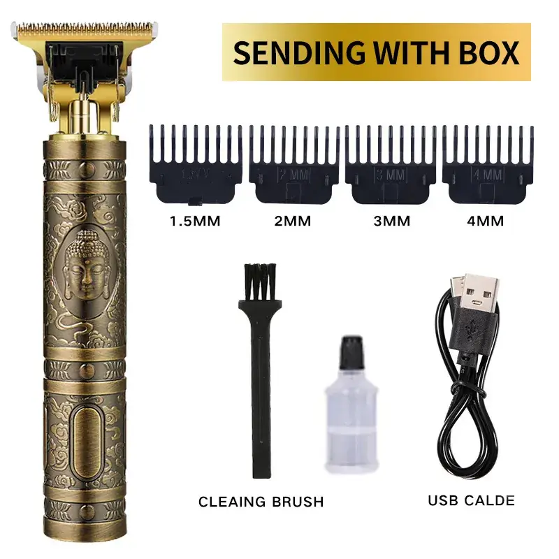Cross-Border Hair Clipper with 1MM-3MM Blades & USB Cable - Image 12