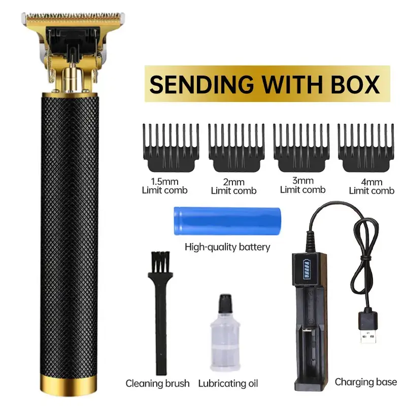 Cross-Border Hair Clipper with 1MM-3MM Blades & USB Cable - Image 15