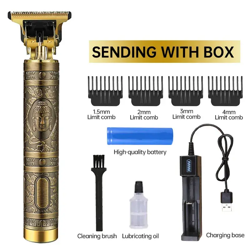 Cross-Border Hair Clipper with 1MM-3MM Blades & USB Cable - Image 19