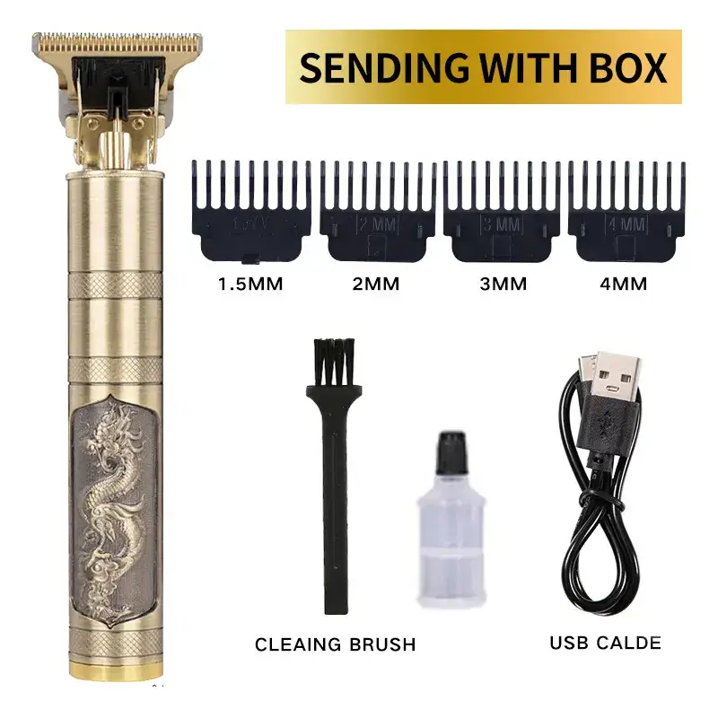 Cross-Border Hair Clipper with 1MM-3MM Blades & USB Cable - Image 22